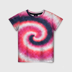 Детская футболка 3D Tie-Dye дизайн