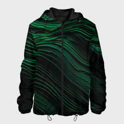 Мужская куртка 3D Dark green texture