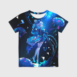 Детская футболка 3D Фурина Геншин Импакт