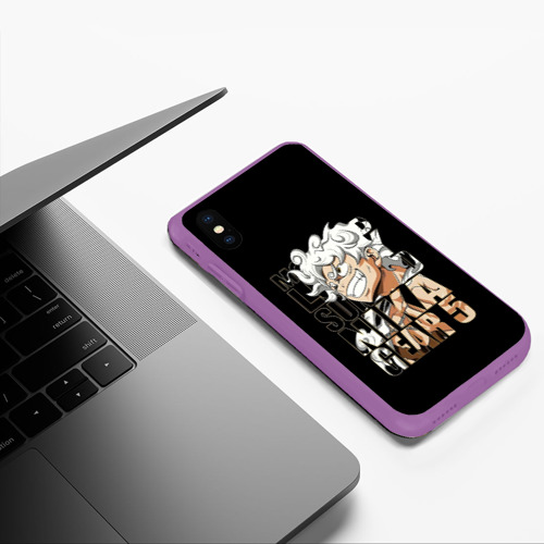 Чехол для iPhone XS Max матовый с принтом Luffy Gear 5 Луффи, фото #5