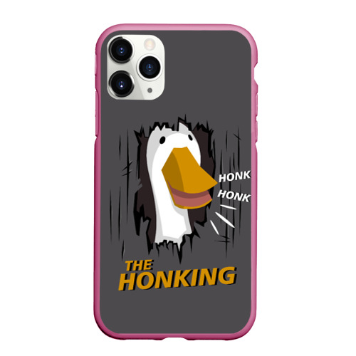 Чехол для iPhone 11 Pro Max матовый The honking, цвет малиновый