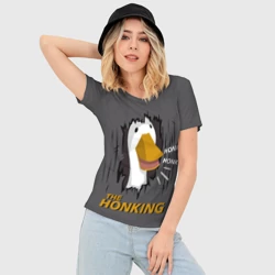 Женская футболка 3D Slim The honking - фото 2