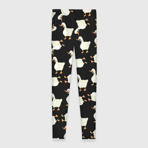 Леггинсы 3D Паттерн с гусями - фото 2