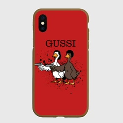 Чехол для iPhone XS Max матовый Гусси из криминального чтиво