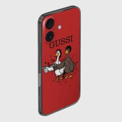 Чехол для iPhone 16 силиконовый с защитой камеры Гусси из криминального чтиво - фото 2