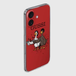 Чехол для iPhone 16 силиконовый с защитой камеры Гусси из криминального чтиво - фото 2