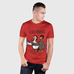 Мужская футболка 3D Slim Гусси из криминального чтиво - фото 2