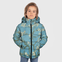 Зимняя куртка для мальчиков 3D Цветущие ветки миндаля - картина ван Гога - фото 2