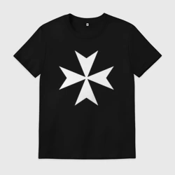 Мужская футболка хлопок Крест рыцарей госпитальеров