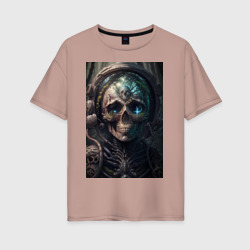 Женская футболка хлопок Oversize Dark-skelet