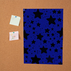 Постер Большие звезды синий - фото 2