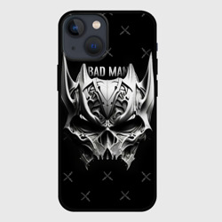 Чехол для iPhone 13 mini Badman маска черепа