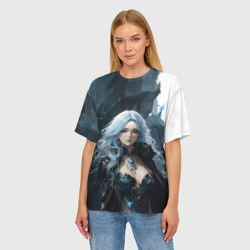 Женская футболка oversize 3D Великолепная чародейка   - фото 2