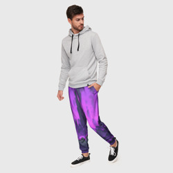 Мужские брюки 3D Фиолетовый ад - фото 2