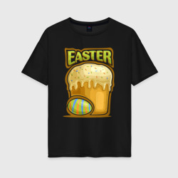 Женская футболка хлопок Oversize Easter