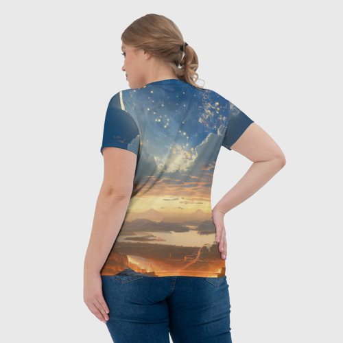 Женская футболка 3D Загадочный путешественник, цвет 3D печать - фото 7