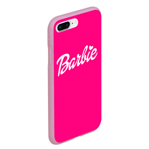 Чехол для iPhone 7Plus/8 Plus матовый с принтом Барби розовая, вид сбоку #3