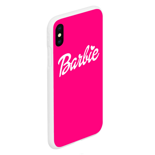 Чехол для iPhone XS Max матовый с принтом Барби розовая, вид сбоку #3