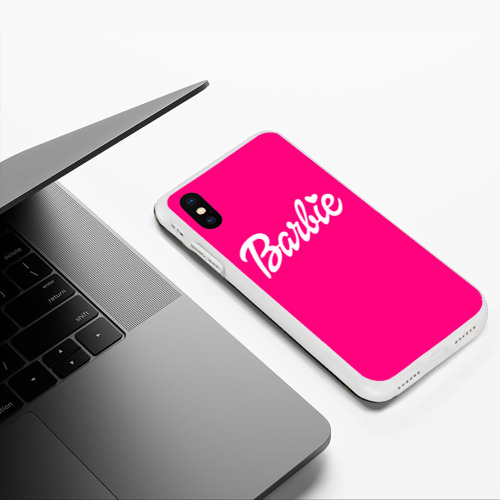 Чехол для iPhone XS Max матовый с принтом Барби розовая, фото #5