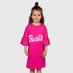 Детское платье 3D Барби розовая - фото 2