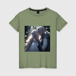 Влюбленные эльфы – Женская футболка хлопок с принтом купить со скидкой в -20%