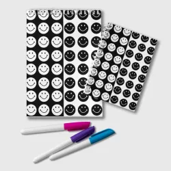 Блокнот Smiley black and white