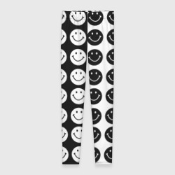 Леггинсы 3D Smiley black and white