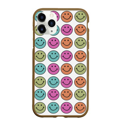 Чехол для iPhone 11 Pro Max матовый Smiley face