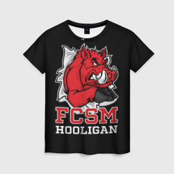 Женская футболка 3D FCSM hooligan