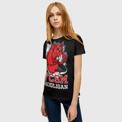 Женская футболка 3D FCSM hooligan - фото 2