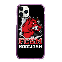 Чехол для iPhone 11 Pro Max матовый FCSM hooligan