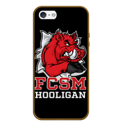 Чехол для iPhone 5/5S матовый FCSM hooligan