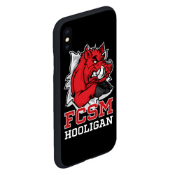 Чехол для iPhone XS Max матовый FCSM hooligan - фото 2