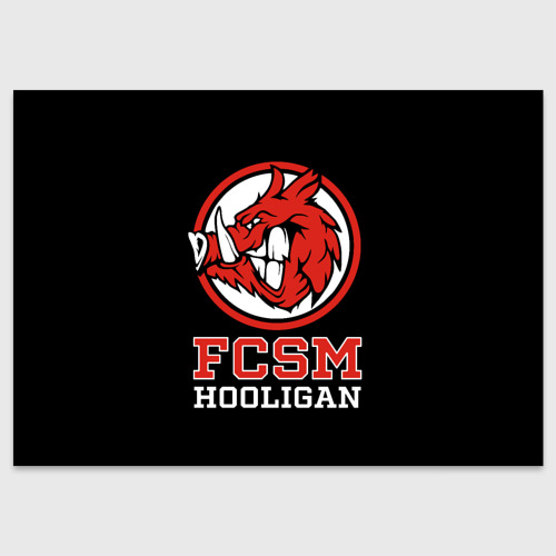 Поздравительная открытка FCSM хулиган, цвет белый