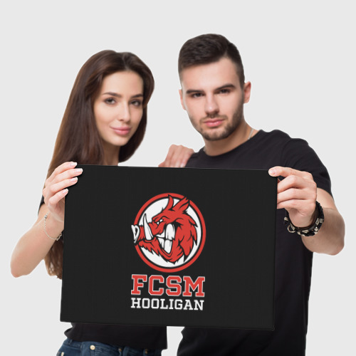 Холст прямоугольный FCSM хулиган, цвет 3D печать - фото 5