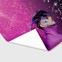 Бумага для упаковки 3D Лил Пип тату фиолетовый - фото 2