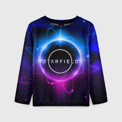 Детский лонгслив 3D Starfield space logo