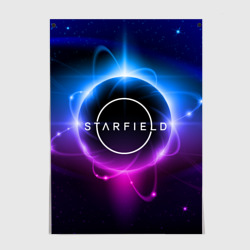 Постер Starfield space logo