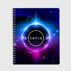 Тетрадь Starfield space logo