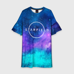 Детское платье 3D Starfield  space logo
