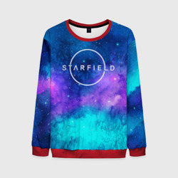 Мужской свитшот 3D Starfield  space logo