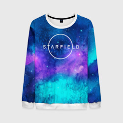 Мужской свитшот 3D Starfield  space logo