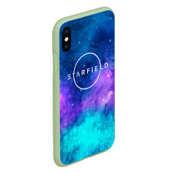 Чехол для iPhone XS Max матовый Starfield  space logo - фото 2