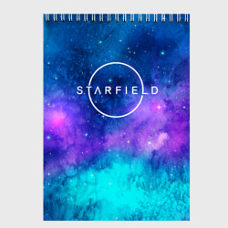 Скетчбук Starfield  space logo