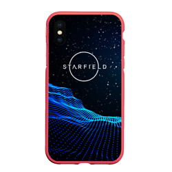 Чехол для iPhone XS Max матовый Space logo Starfield