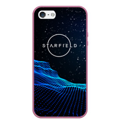 Чехол для iPhone 5/5S матовый Space logo Starfield