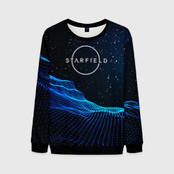 Мужской свитшот 3D Space logo Starfield