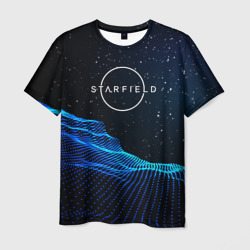 Мужская футболка 3D Space logo Starfield