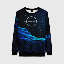 Женский свитшот 3D Space logo Starfield