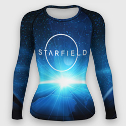 Женский рашгард 3D Logo Starfield space